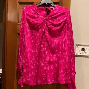 NWT Acler draped blouse statement sleeves size 10 LOWBALL offers DECLINED